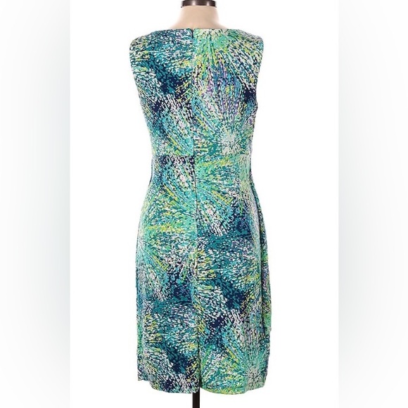 DRESS BARN -WOMENS Flattering Cross Bodice KNEE LENGHT DRESS SIZE 10 - Picture 3 of 7